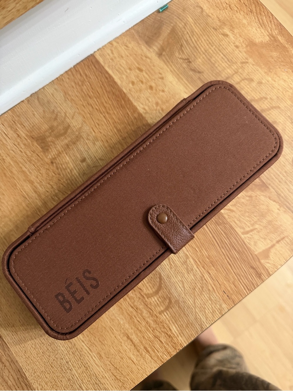 BEIS Brown Zip Travel Watch and Jewelry Organizer